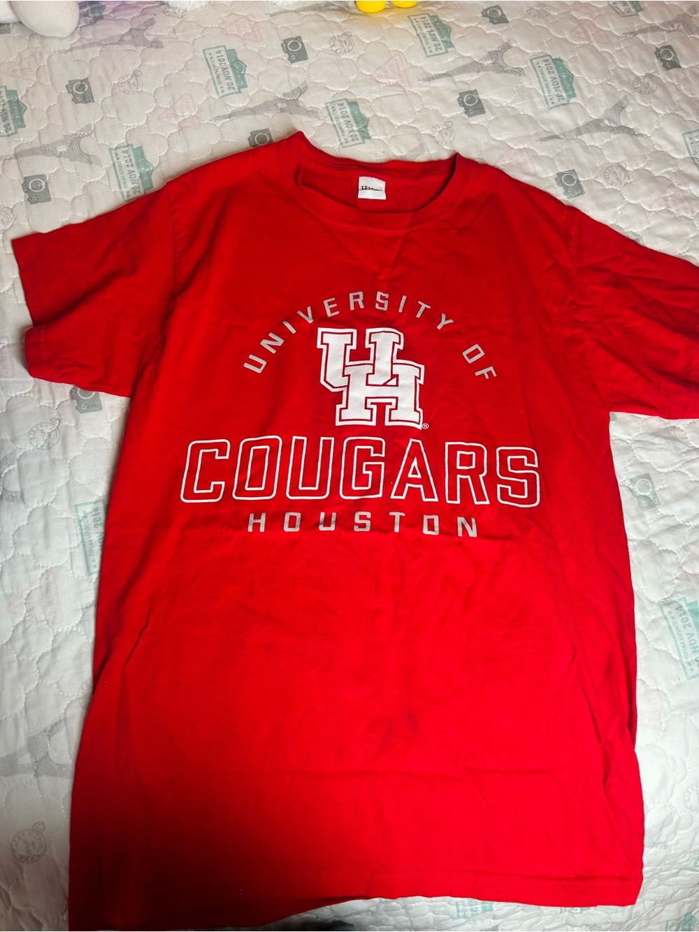 Hanes Red Houston Cougars Graphic Tee